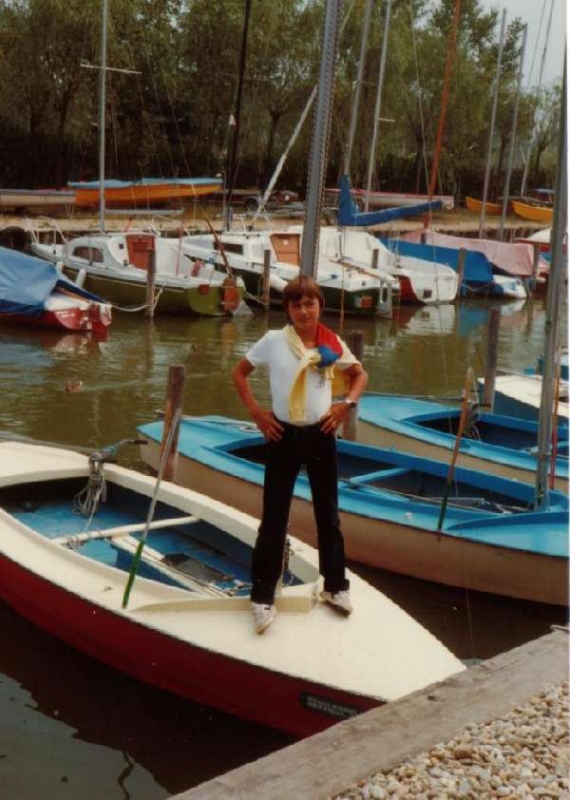 Claus Segeln am Boot